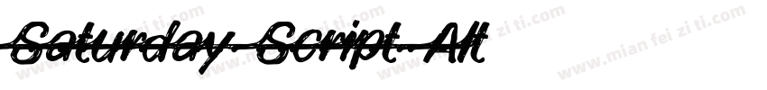 Saturday Script Alt1字体转换